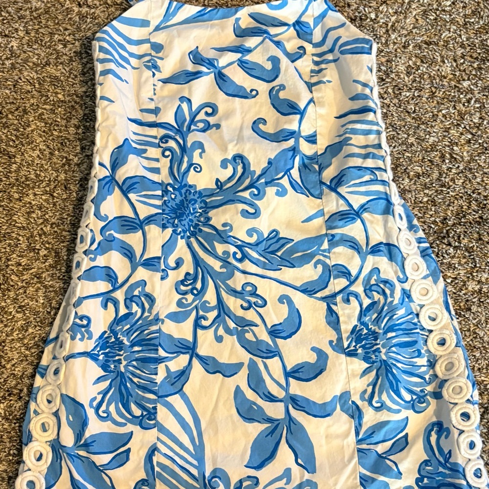 Lilly Pulitzer Blue and White Kids Casual Dress